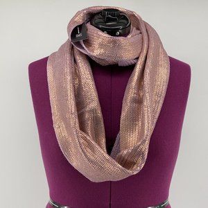 NWT INC Sequin Metallic Lilac Infinity Scarf